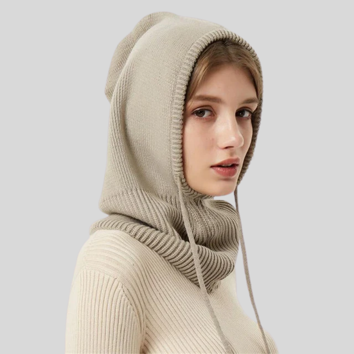 Knitted Winter Hooded Neck Warmer