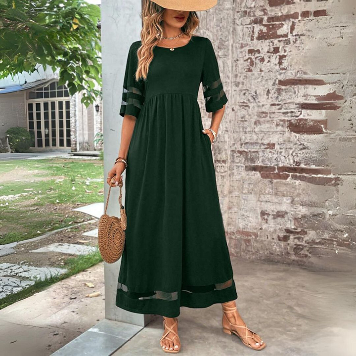 Chic, tummy-flattering dress with a smoothing effect