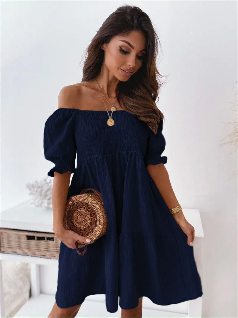 Elegant One-Shoulder Mini Dress for Summer