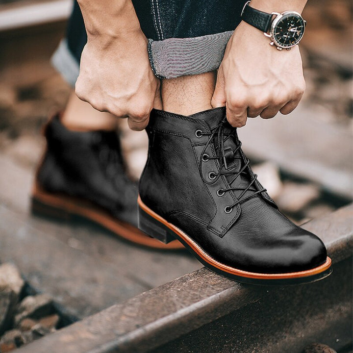 Orthopaedic Leather Men's Boots - Atlas