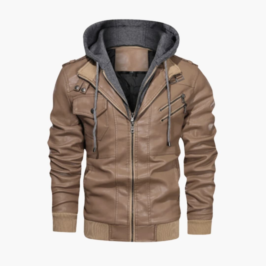 Men’s Hooded Jacket with Multiple Pockets