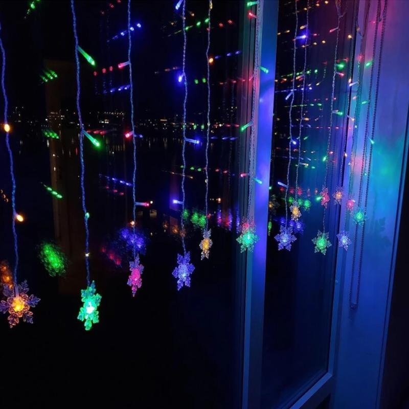 LED Snowflake Fairy Lights | Indoor & Outdoor