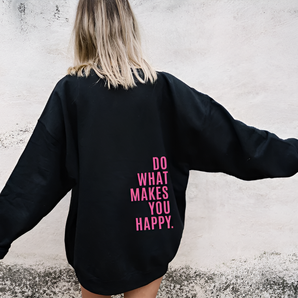 Unisex Happy Hooded Sweatshirt