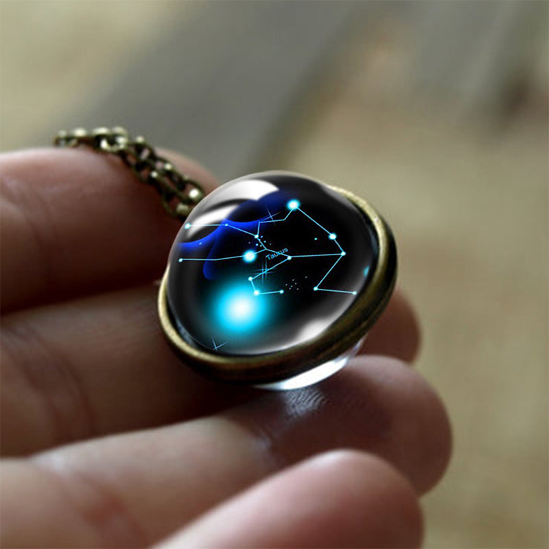 Glass Pendant of the 12 Zodiac Signs Protection – Sofia