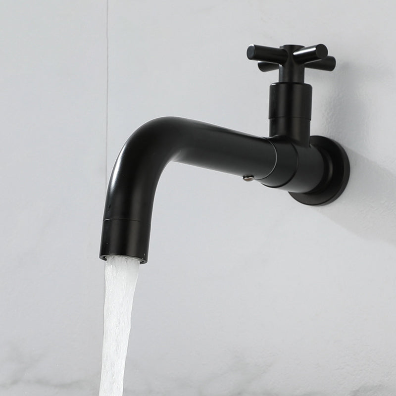 Modern Single-Lever Wall-Mounted Basin Mixer Tap with 1 Hole