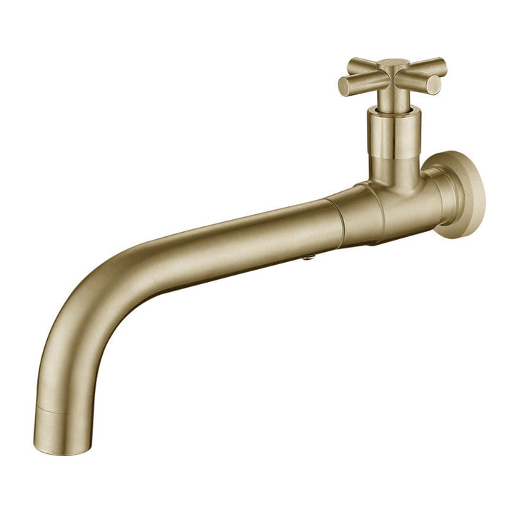 Modern Single-Lever Wall-Mounted Basin Mixer Tap with 1 Hole