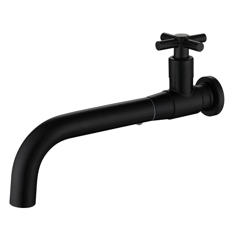 Modern Single-Lever Wall-Mounted Basin Mixer Tap with 1 Hole