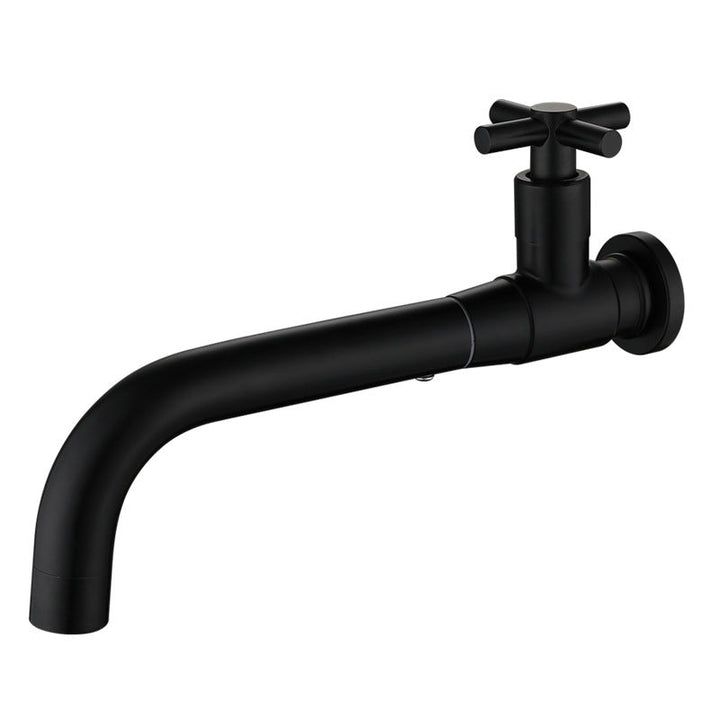 Modern Single-Lever Wall-Mounted Basin Mixer Tap with 1 Hole