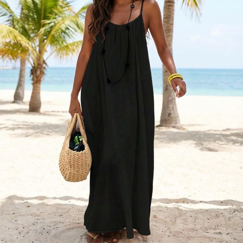 CalmMuse – Breathable Lounge Cami Dress