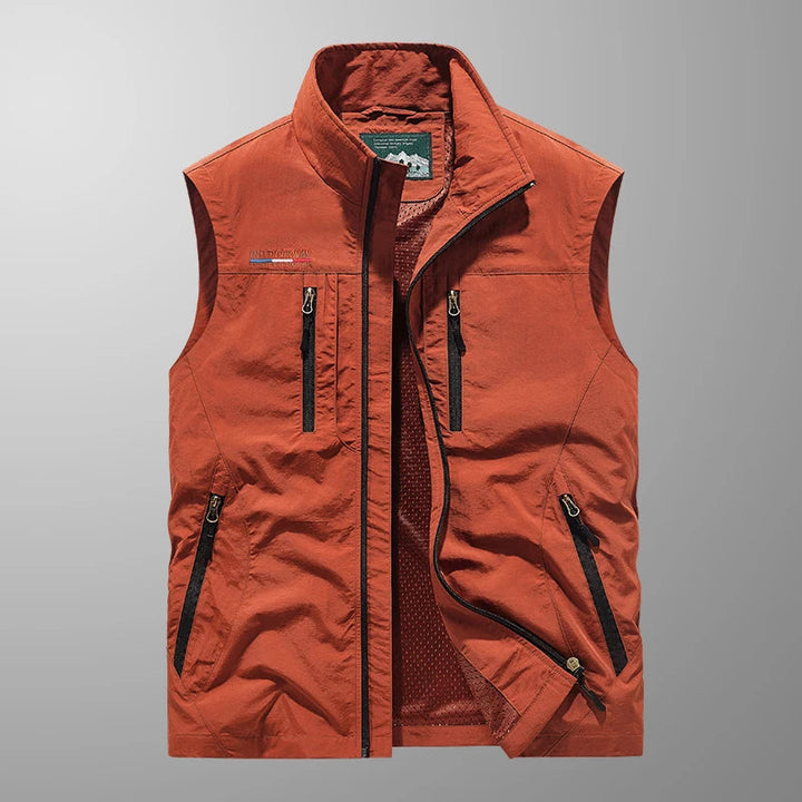 Breathable Multi-Pocket Vest for Men