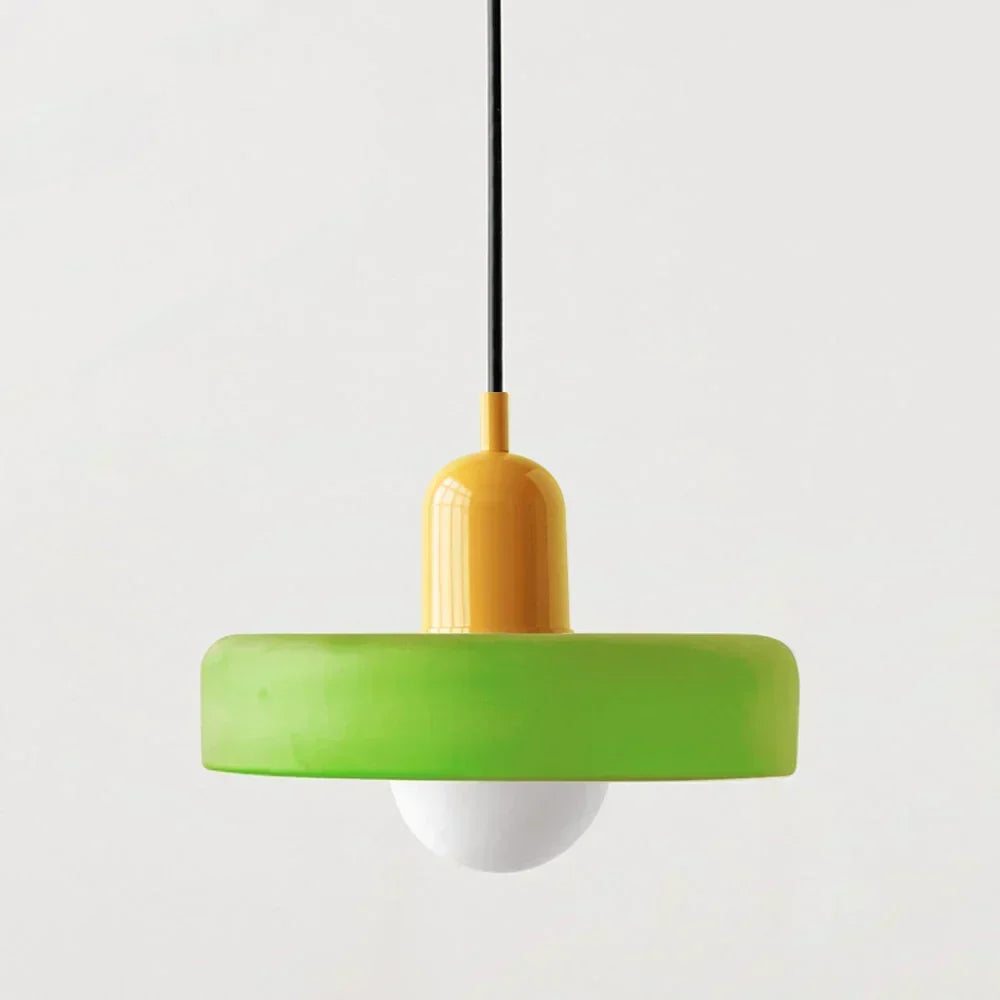 Bauhaus Stained Glass Pendant Lamp