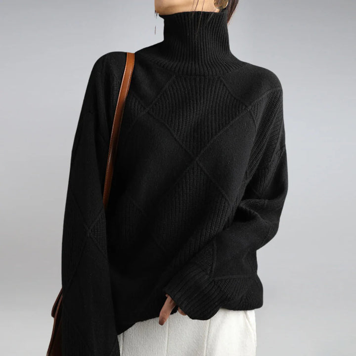 Women’s Turtleneck Sweater – Soft-Feel Knit with Classic Charm