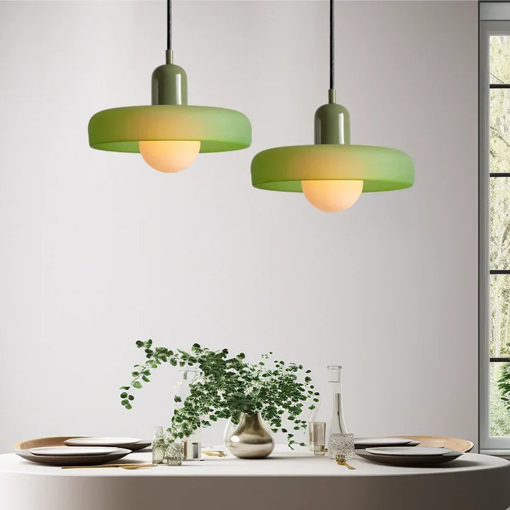Bauhaus Stained Glass Pendant Lamp