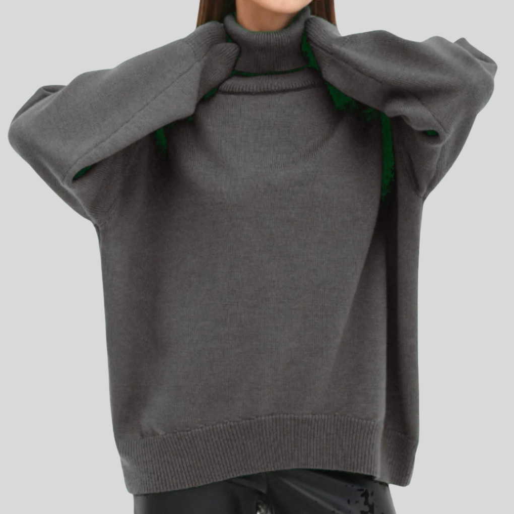 Modern Rollneck Sweater for Women – Elevated Cold-Weather Layer