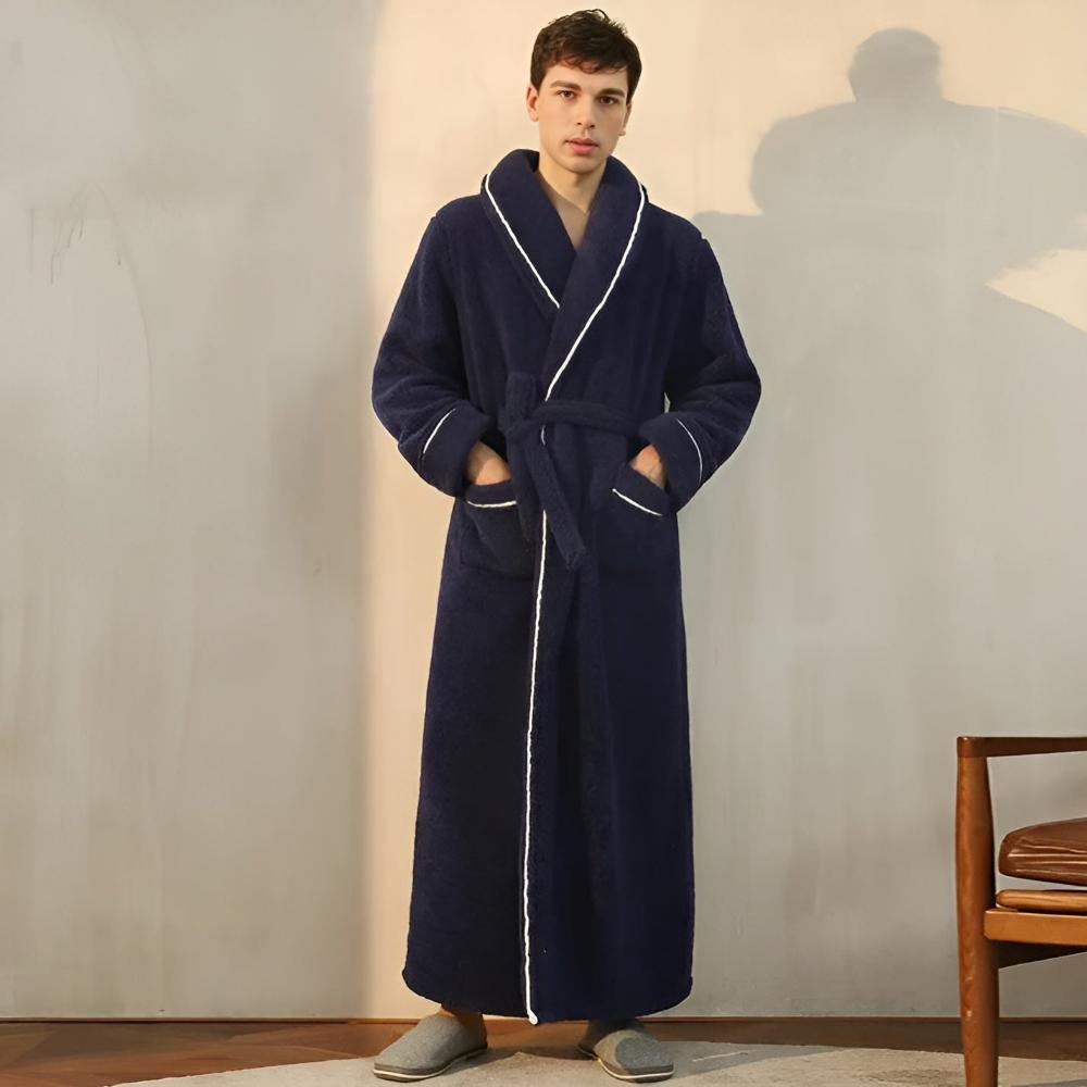 Luxe Fleece Warmth Comfort Bathrobe