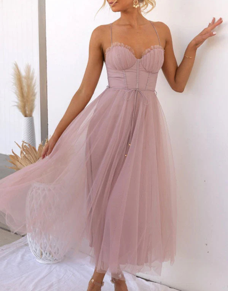 Women’s Lightweight Sleeveless Maxi Dress with V‑Neck