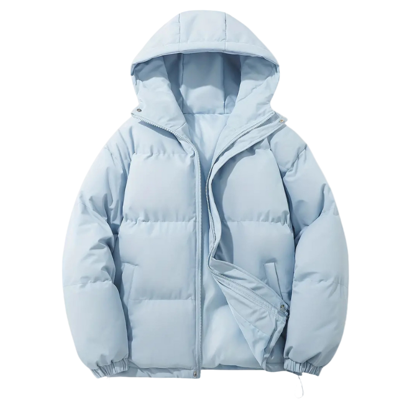 Men's Quilted Puffer Jacket with Hood – Elias