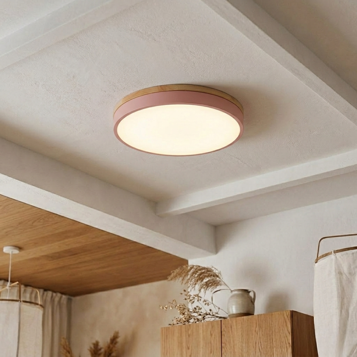 Round Disc Ceiling Light – Flat, Flush-Mounted Light
