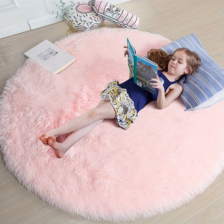 Round Fluffy Rug - Clouda