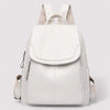Anti-Theft Leather Backpack