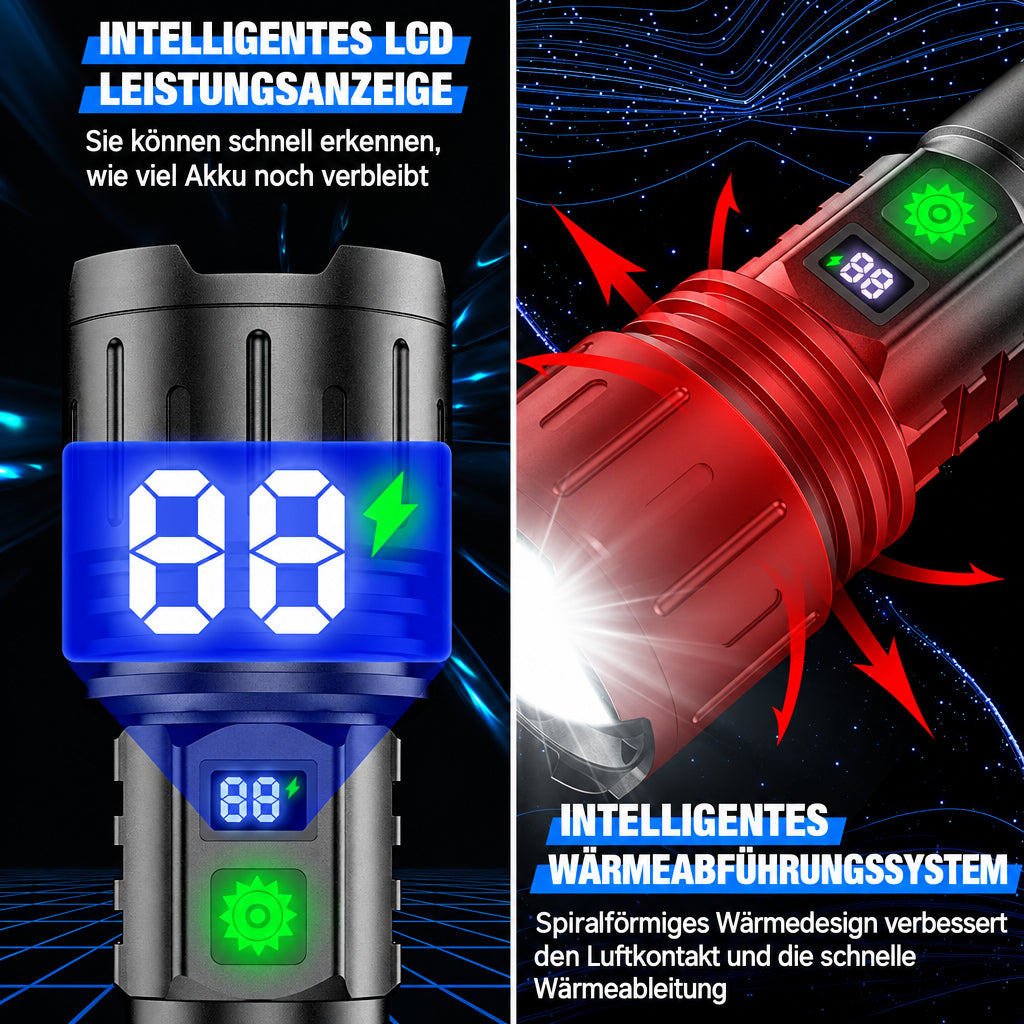 Powerful LED torch – up to 100,000 lumens