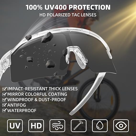 SunShift Tactical Sunglasses – Photochromic UV Sports Glasses
