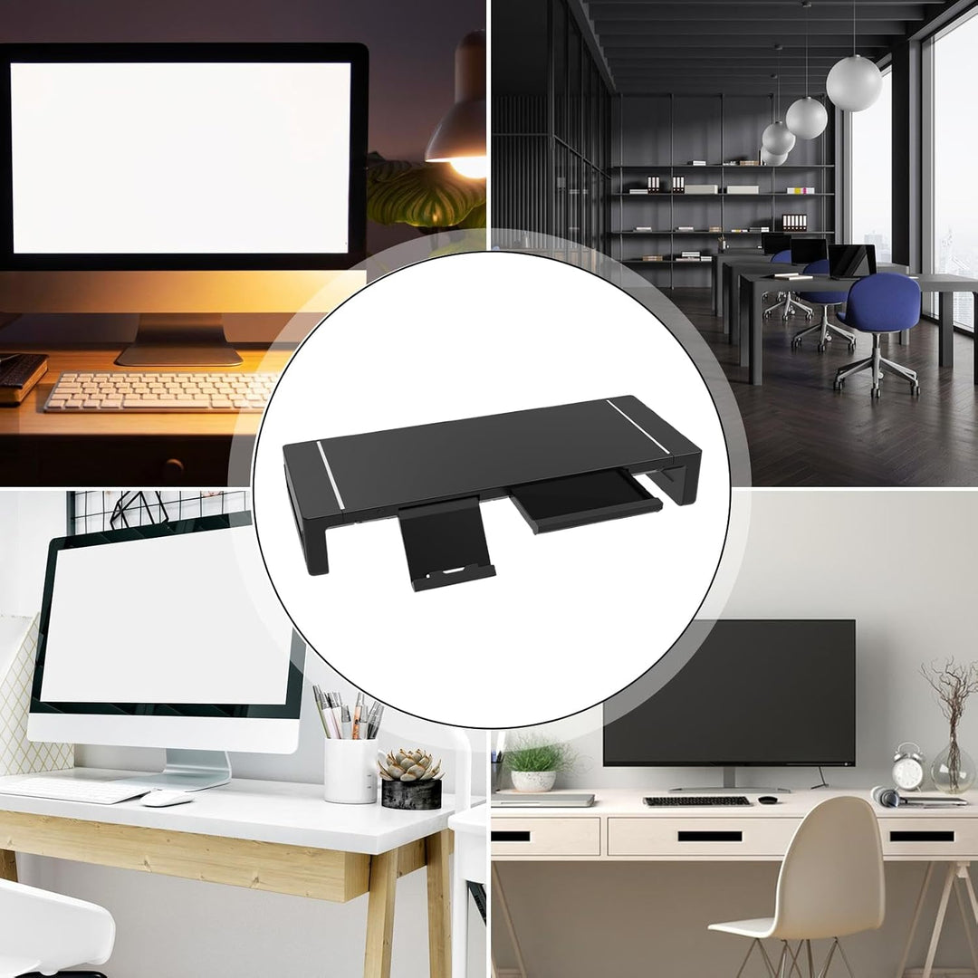 Elevation Adjustable Monitor Stand with Drawer – Stravon