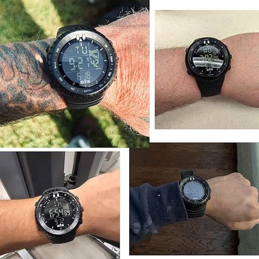 Henry Men's Waterproof Digital Sports Watch – Shockproof, Tactical and LED Backlit