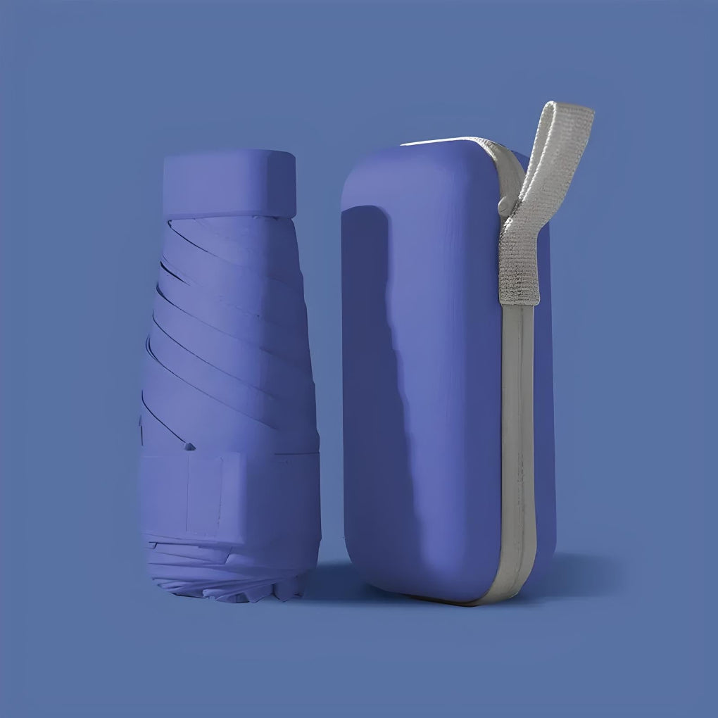 Compact Travel Umbrella And Case