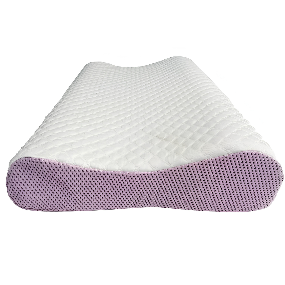 Breathable cervical cushion with zero-pressure support