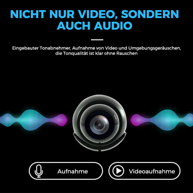 Mini WiFi surveillance camera 1080p | Discreet night vision | Motion alert | Audio
