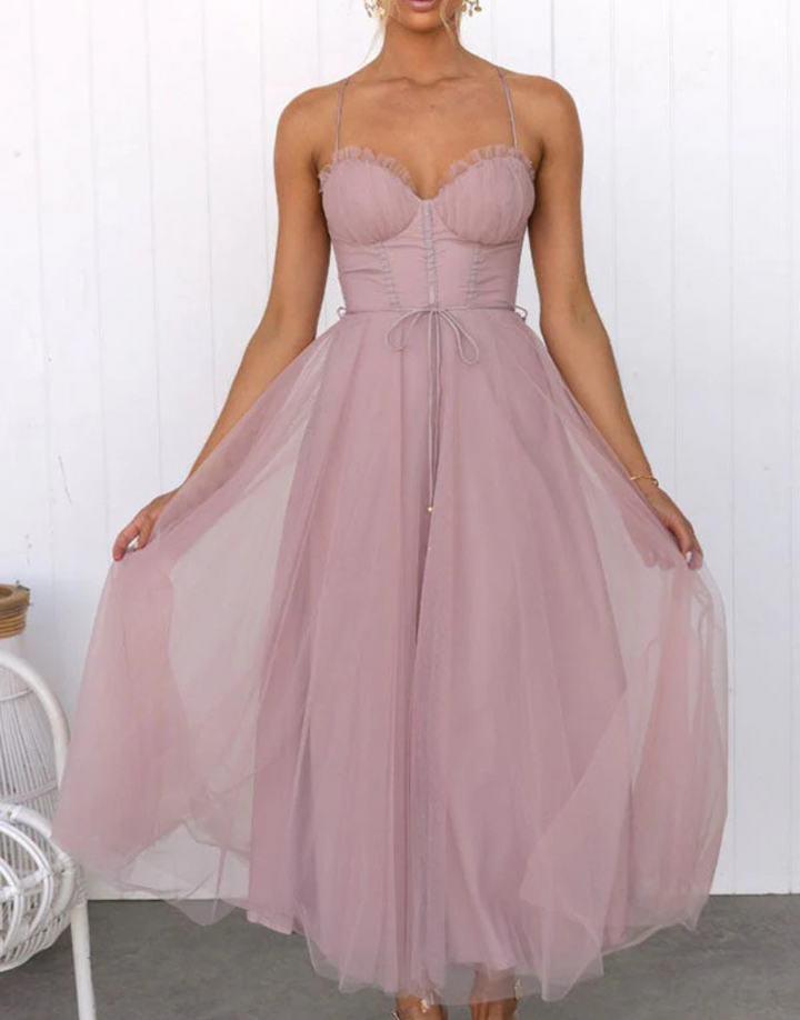 Women’s Lightweight Sleeveless Maxi Dress with V‑Neck