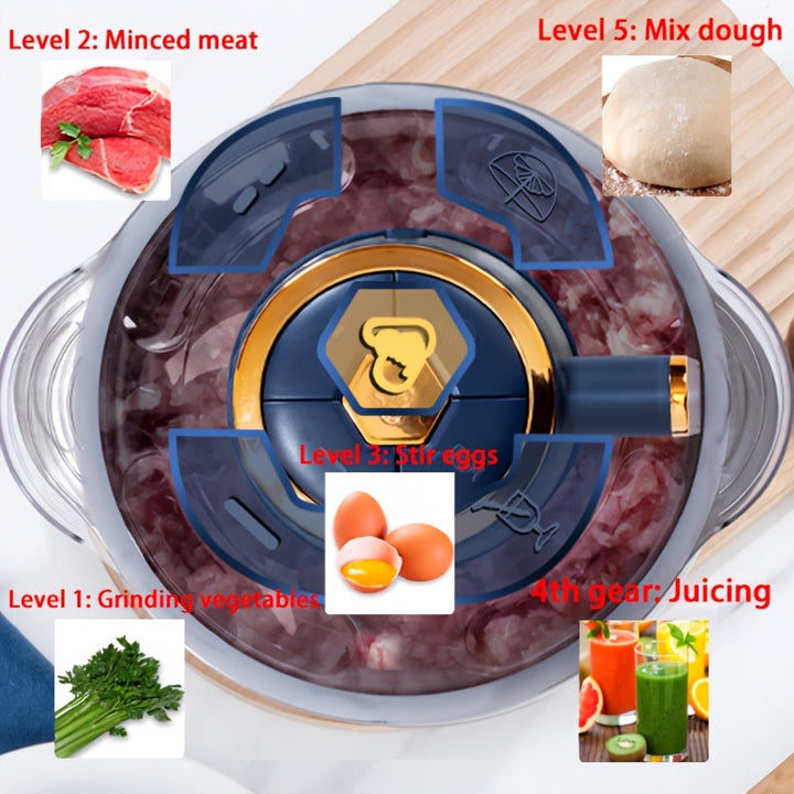 Stainless Steel Meat Mincer and Vegetable Slicer – Multifunctional Kitchen Machine