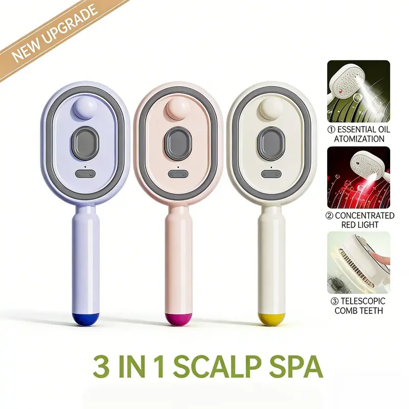 Spray Air Cushion Massage Comb for Smooth, Stress-Free Hair