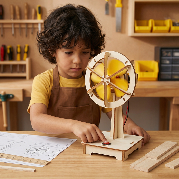 Wooden STEM Building Kit for Children Aged 8+, Choose from 8 Models