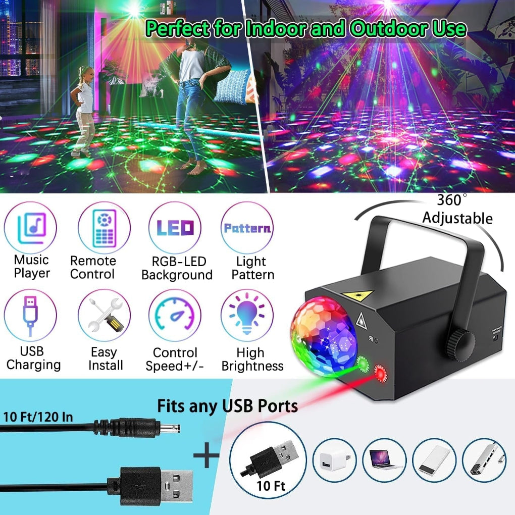 2-in-1 Laser Disco Light