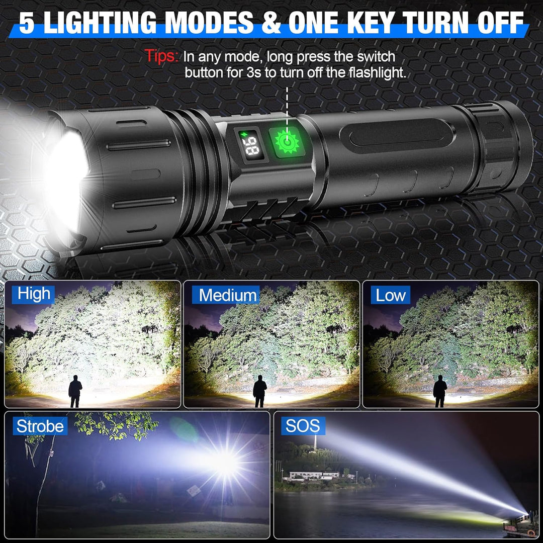 Powerful LED torch – up to 100,000 lumens
