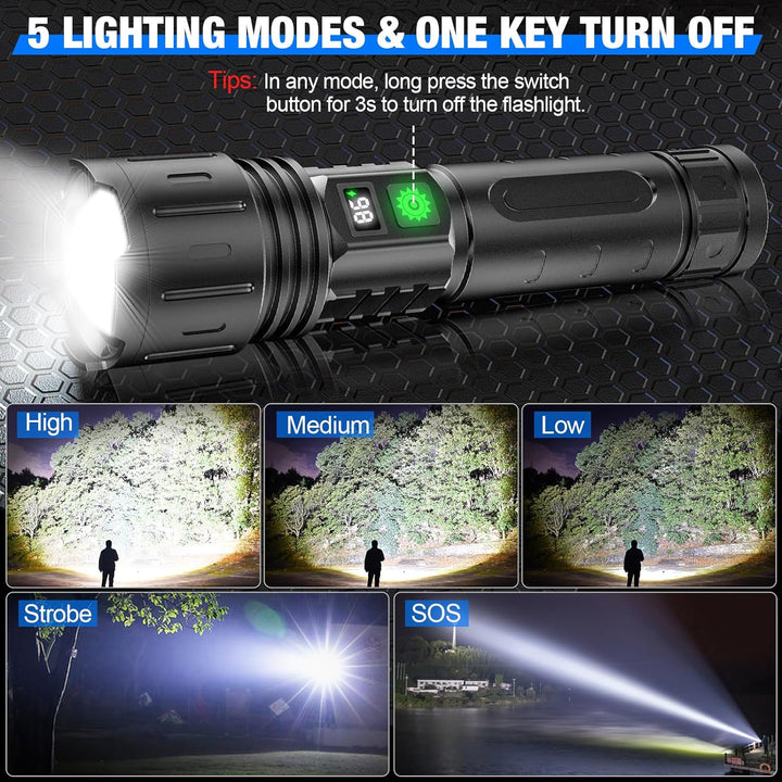 Powerful LED torch – up to 100,000 lumens
