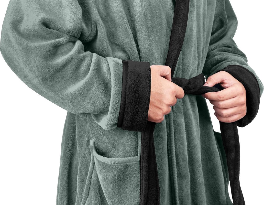 Comfortable Men's Fleece Dressing Gown - Harry