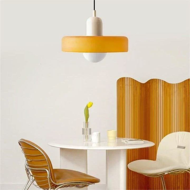 Bauhaus Stained Glass Pendant Lamp