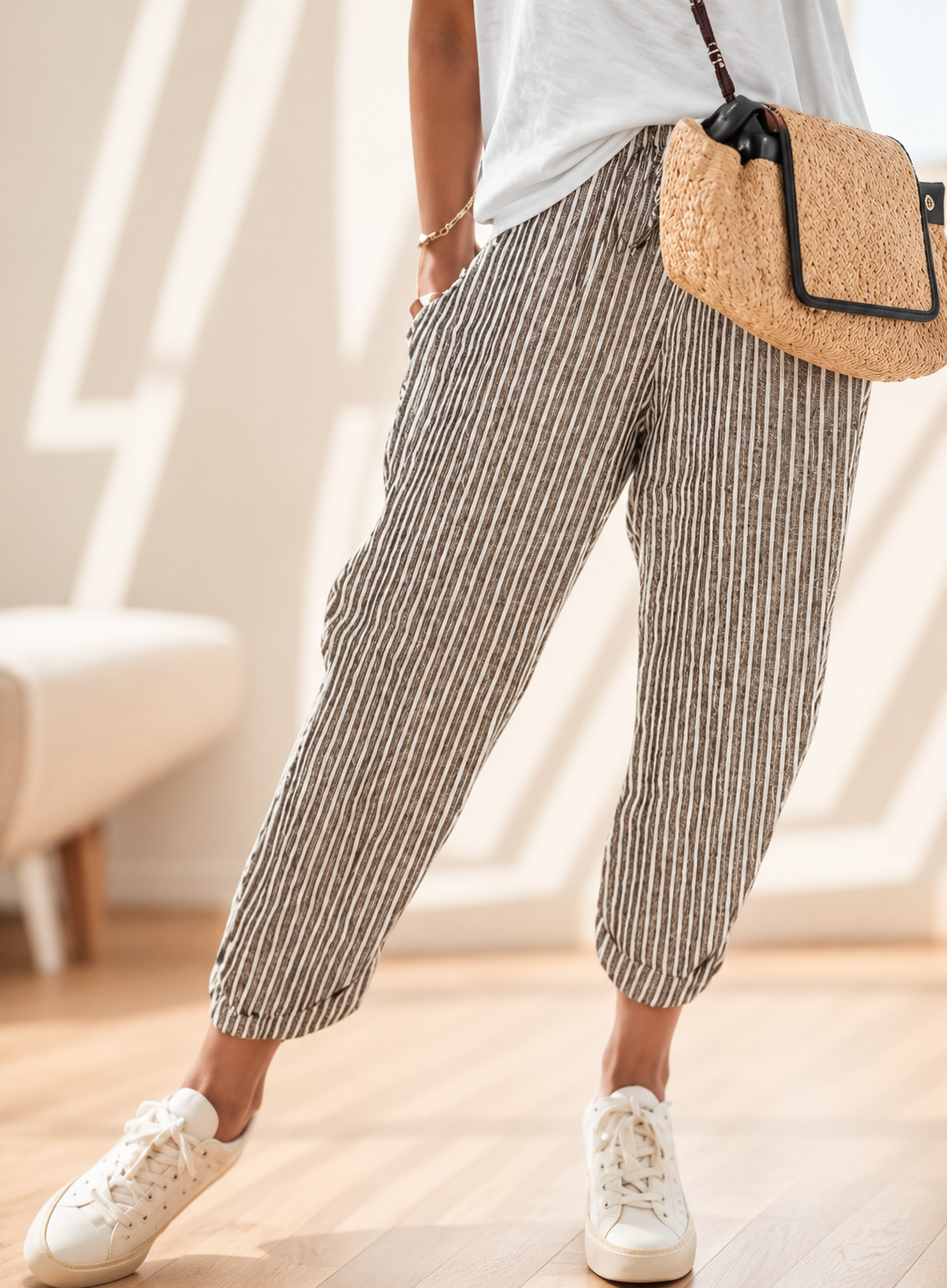 Nora™ | Comfortable Striped Trousers