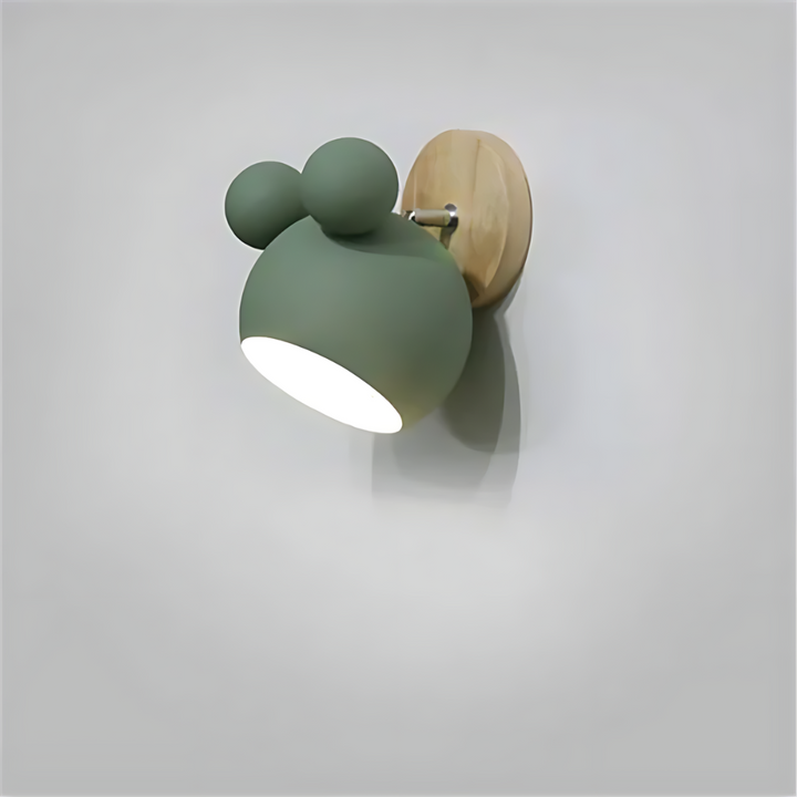 LumiMickey Nordic Wall Light | Adorable LED wall light shaped like Mickey Mouse for a cosy nursery and playroom.