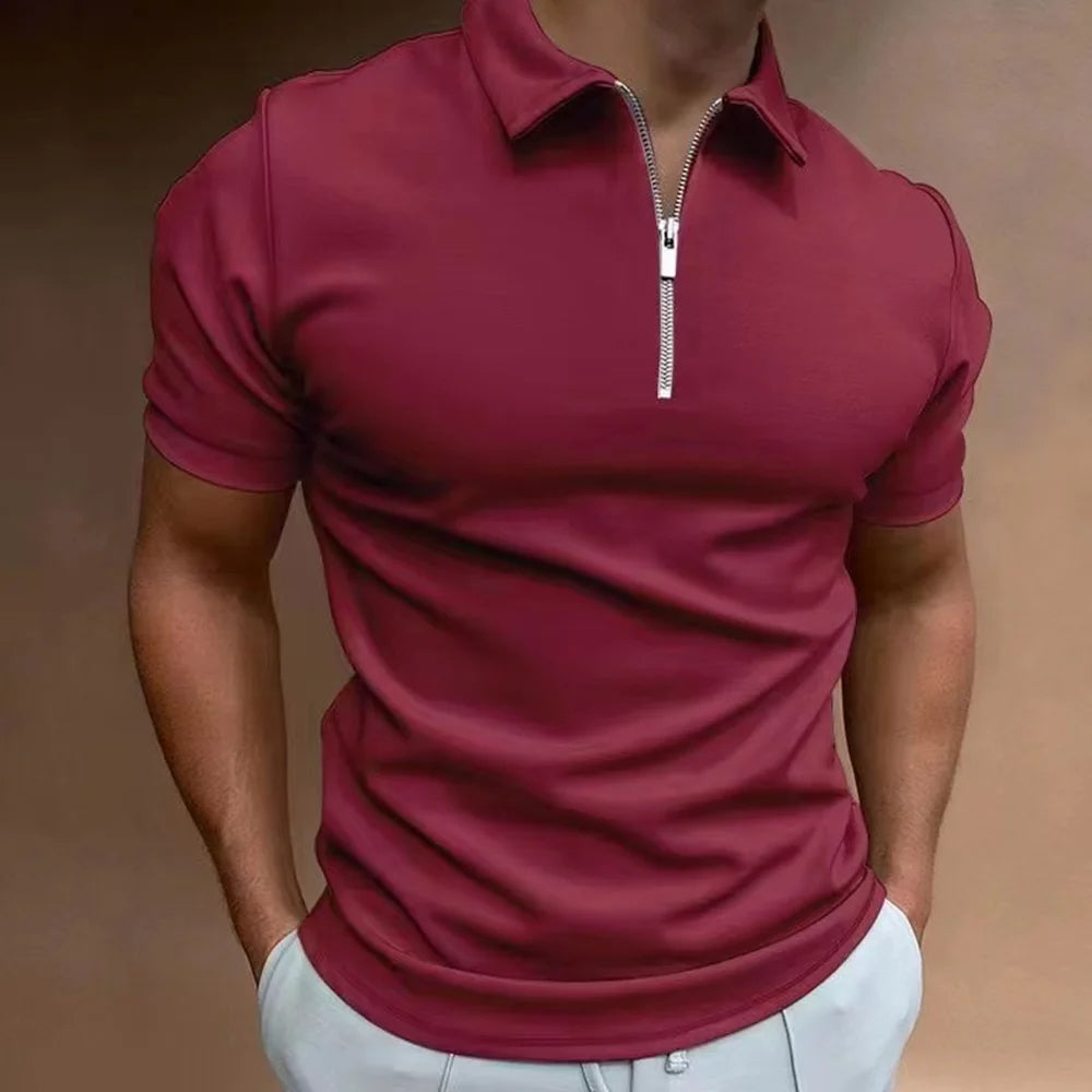 Polo with Zip Collar Modern Sophistication Meets Everyday Comfort