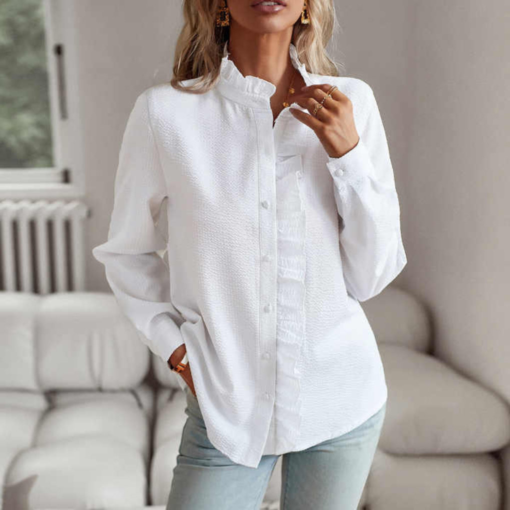 Elegant Long‑Sleeve Blouse