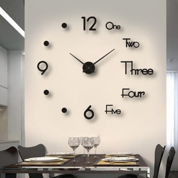 Large Modern-Style Wall Clock