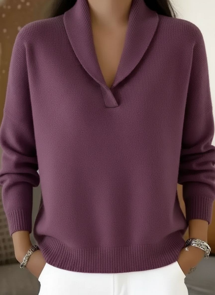 Elegant V-Neck Jumper