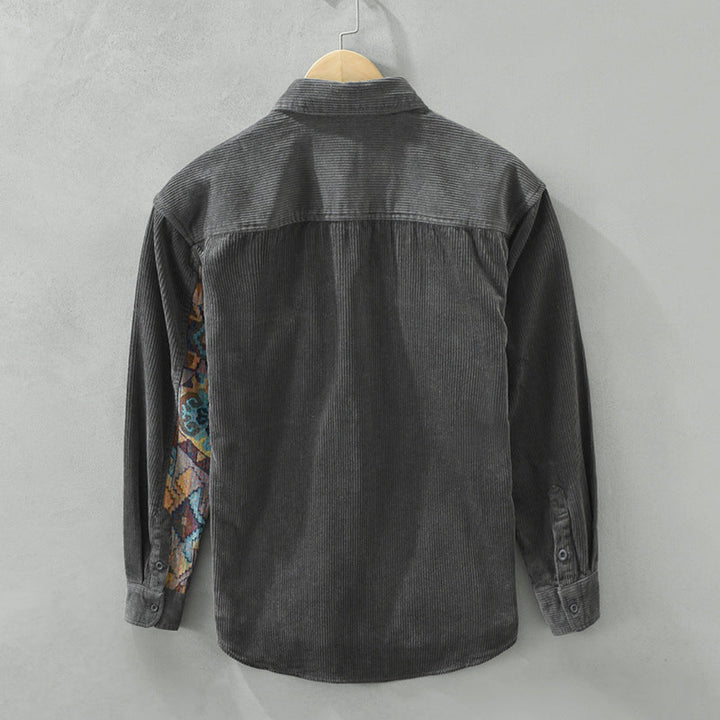 Men's Vintage Long Sleeved Shirt  Classic Style with Timeless Appeal