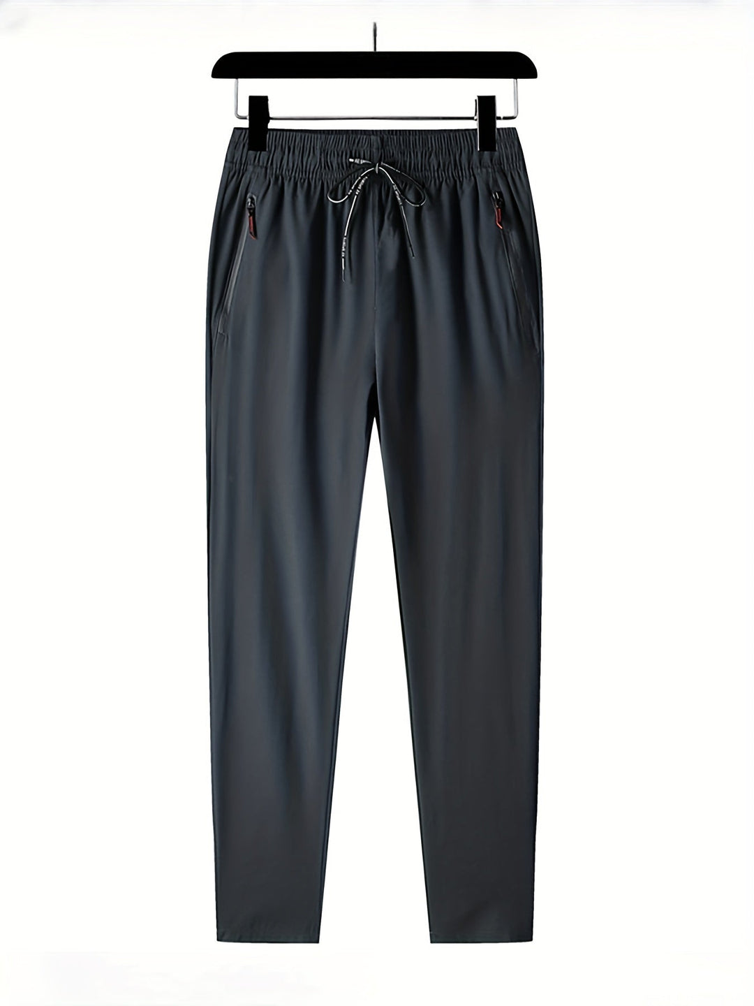 Plain Joggers with Zip Details - Milan