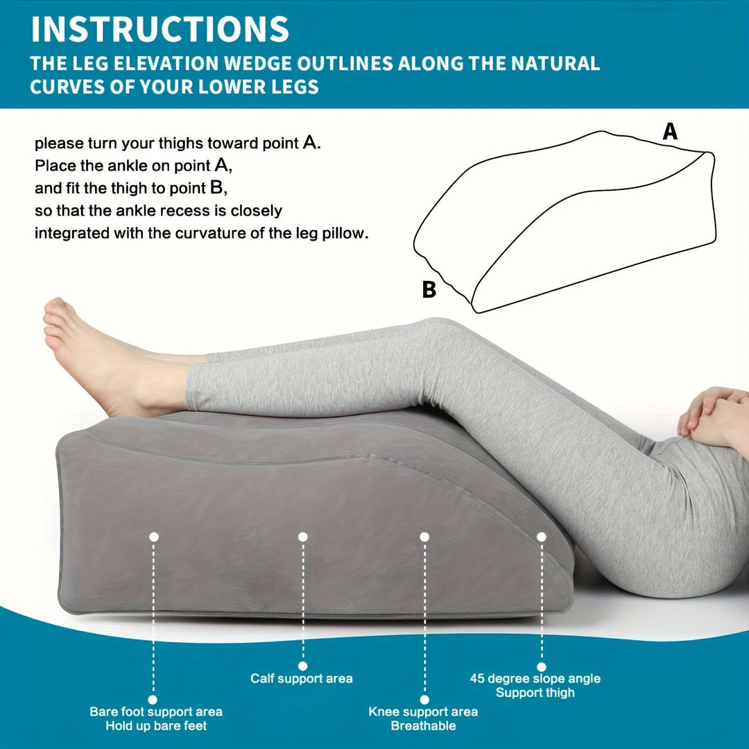 Inflatable Leg Elevation Pillow – To Improve Blood Circulation, Ideal for Sleeping