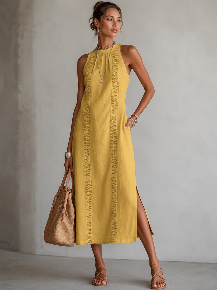 Marit™ | Airy Tummy-Concealing Embroidered Dress